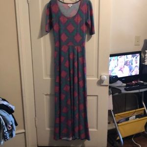 Beautiful Lularoe maxi dress geometric print
